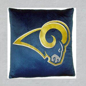 St. Louis Rams Throw Pillow Measures 14 x 14 inches